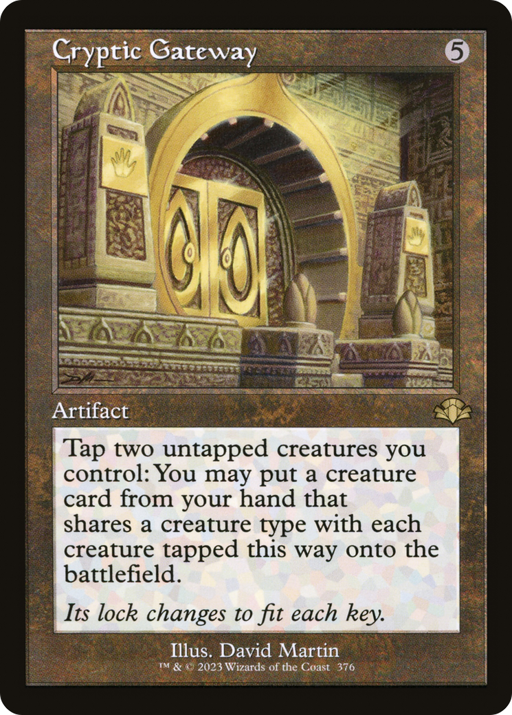 Cryptic Gateway (Retro Frame) [Dominaria Remastered]