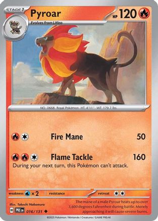 Pyroar 016 [SV Prismatic Evolutions]