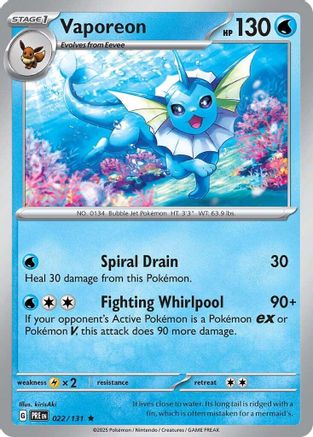 Vaporeon 022 [SV Prismatic Evolutions]