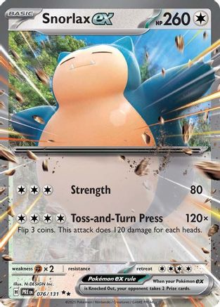 Snorlax ex 076 [SV Prismatic Evolutions]  - Holofoil