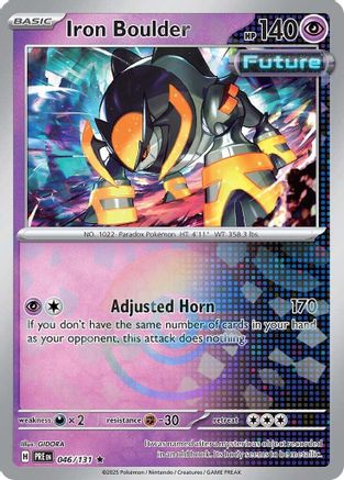 Iron Boulder (Poke Ball Pattern) 046 [SV Prismatic Evolutions]  - Holofoil