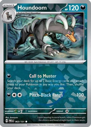 Houndoom (Poke Ball Pattern) 063 [SV Prismatic Evolutions]  - Holofoil