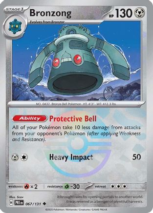 Bronzong - 67/131 (Poke Ball Pattern) [SV Prismatic Evolutions] - Holofoil