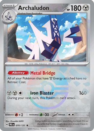 Archaludon (Poke Ball Pattern) 070 [SV Prismatic Evolutions]  - Holofoil
