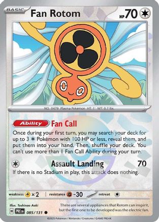 Fan Rotom (Poke Ball Pattern) 085 [SV Prismatic Evolutions]  - Holofoil