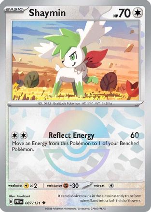 Shaymin (Poke Ball Pattern) 087 [SV Prismatic Evolutions]  - Holofoil