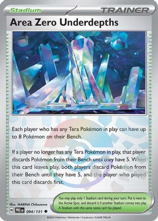 Area Zero Underdepths (Poke Ball Pattern) 094 [SV Prismatic Evolutions]  - Holofoil