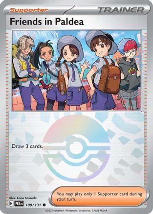 Friends in Paldea (Poke Ball Pattern) 109/131 [SV Prismatic Evolutions]  - Holofoil