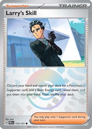 Larry's Skill (Poke Ball Pattern) 115/131 [SV Prismatic Evolutions]  - Holofoil