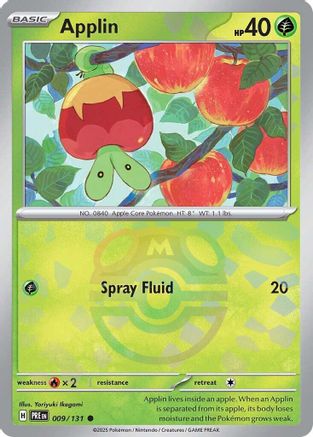 Applin (Master Ball Pattern) 009 [SV Prismatic Evolutions]  - Holofoil