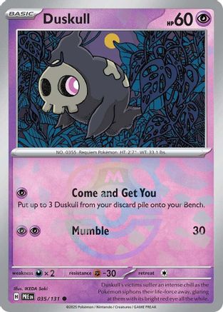 Duskull (Master Ball Pattern) 035 [SV Prismatic Evolutions]  - Holofoil