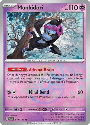 Munkidori (Master Ball Pattern) 044 [SV Prismatic Evolutions]  - Holofoil