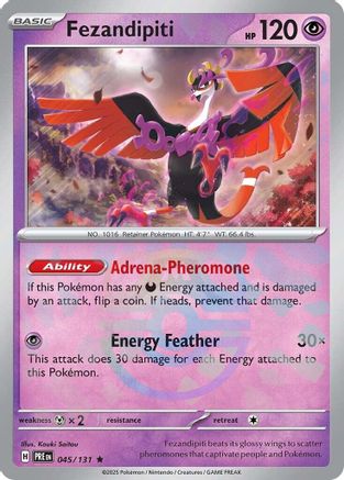 Fezandipiti - 45/131 (Master Ball Pattern) [SV Prismatic Evolutions] - Holofoil
