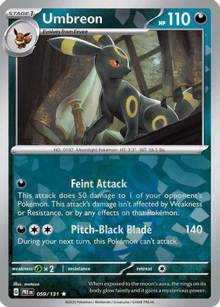 Umbreon (Master Ball Pattern) 059 [SV Prismatic Evolutions]  - Holofoil