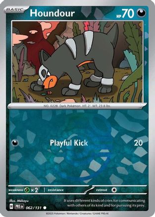 Houndour (Master Ball Pattern) 062 [SV Prismatic Evolutions]  - Holofoil