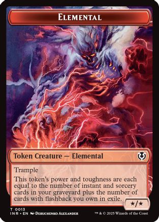 Elemental // Human (0014) Double-Sided Token [Innistrad Remastered]