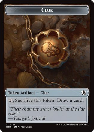 Clue // Eldrazi Horror Double-Sided Token [Innistrad Remastered]