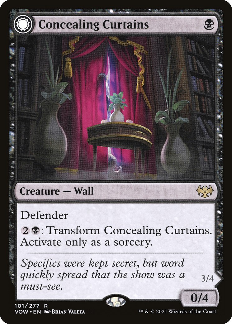 Concealing Curtains: (Double Faced Transform) [Innistrad: Crimson Vow]
