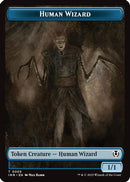 Human Wizard // Emblem - Jace, Unraveler of Secrets Double-Sided Token [Innistrad Remastered]