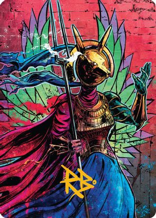 Hazoret, Godseeker Art Card (Gold-Stamped Signature) [Art Series: Aetherdrift]