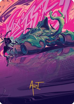 Earthrumbler Art Card (Gold-Stamped Signature) [Art Series: Aetherdrift]