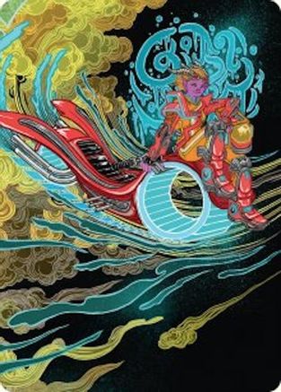 Cloudspire Skycycle Art Card [Art Series: Aetherdrift]