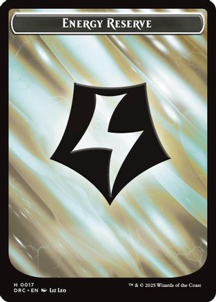 Energy Reserve // Energy Reserve Double-Sided Token [Commander: Aetherdrift]