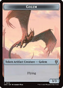 Golem (0013) // Nalaar Aetherjet Double-Sided Token [Aetherdrift Commander Tokens]