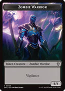 Zombie Warrior // Zombie (0003) Double-Sided Token [Aetherdrift Commander Tokens]