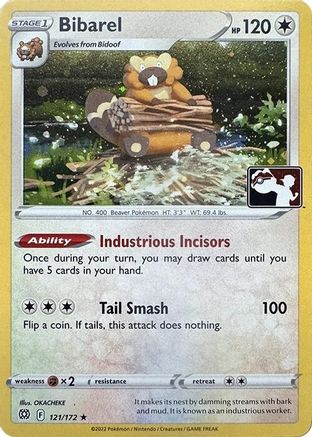 Bibarel - 121/172 (Cosmos Holo) [Prize Pack Series Cards] - Holofoil