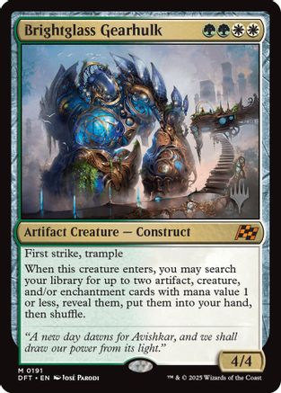 Brightglass Gearhulk - Promo Pack: Aetherdrift Foil