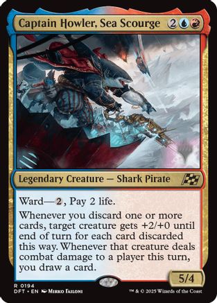 Captain Howler, Sea Scourge - Promo Pack: Aetherdrift Foil