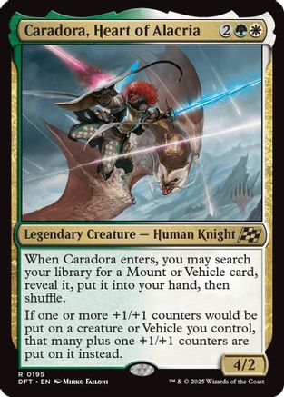 Caradora, Heart of Alacria - Promo Pack: Aetherdrift Foil