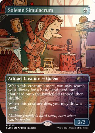Solemn Simulacrum (1725) (Rainbow Foil) [Secret Lair Drop Series] Foil