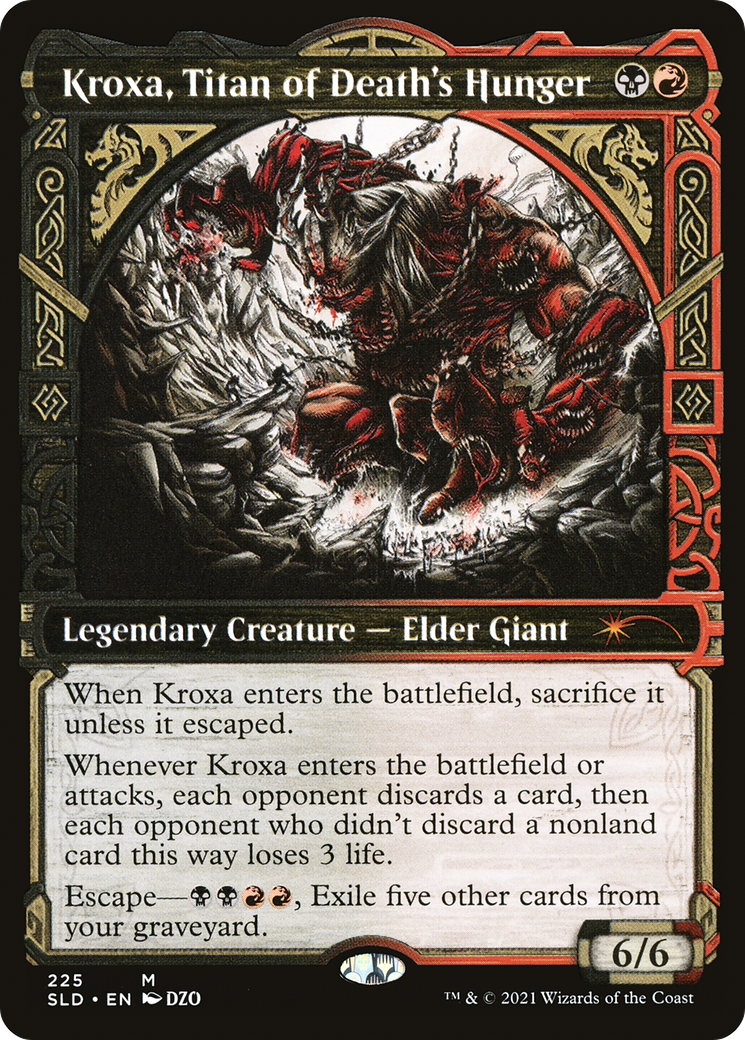Kroxa, Titan of Death's Hunger [Secret Lair Drop]: (Showcase)