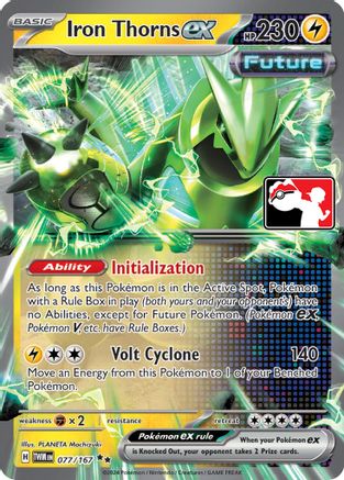 Iron Thorns ex - 077/167 [Prize Pack Series Cards] - Holofoil