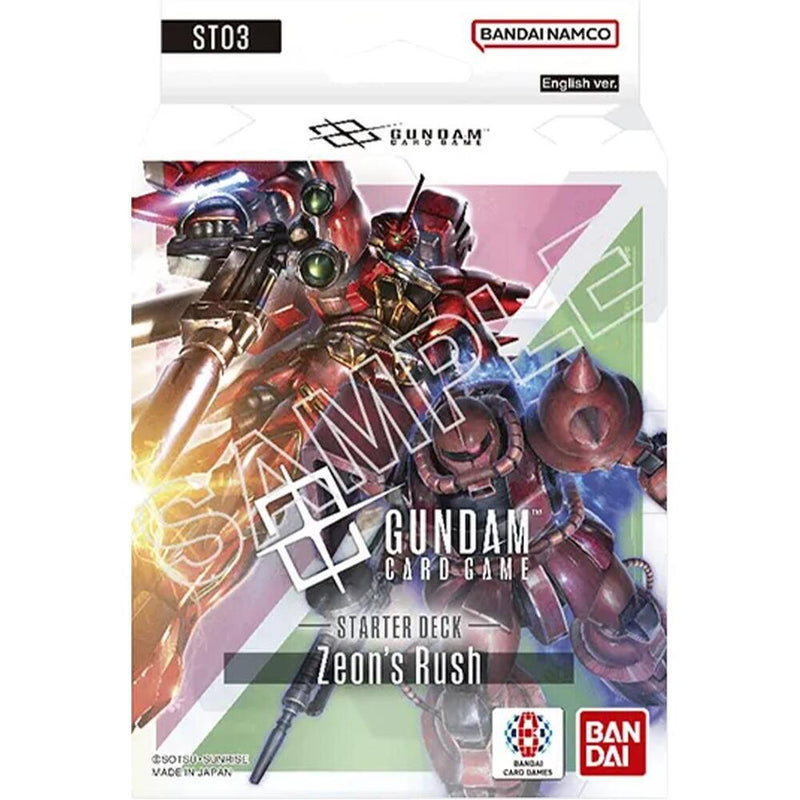 Starter Deck 03: Zeon's Rush - (ST03) [Gundam Trading Card Game]