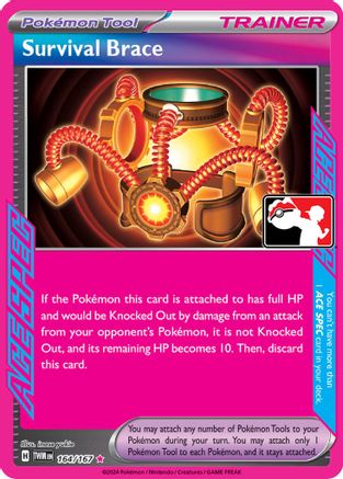 Survival Brace - 164/167 [Prize Pack Series Cards] - Holofoil