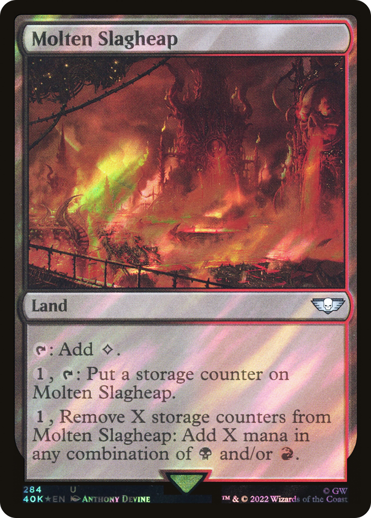 Molten Slagheap (Surge Foil) - [Warhammer 40,000 Commander] Foil