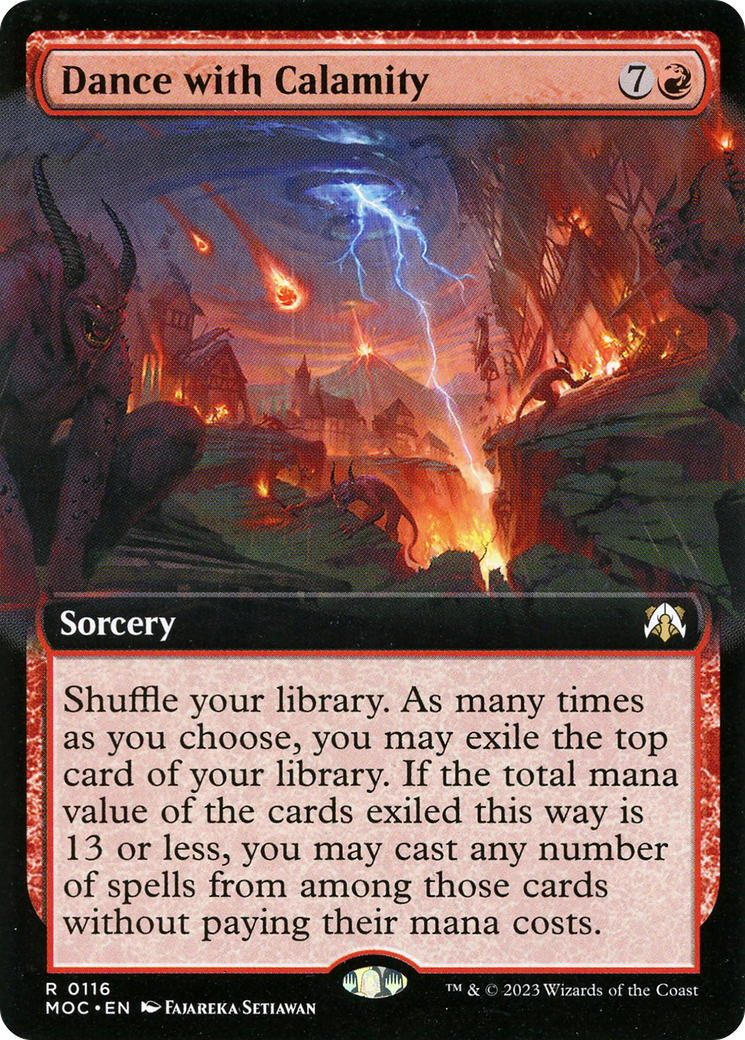 Dance with Calamity (Extended Art): (Extended Art) [March of the Machine Commander]