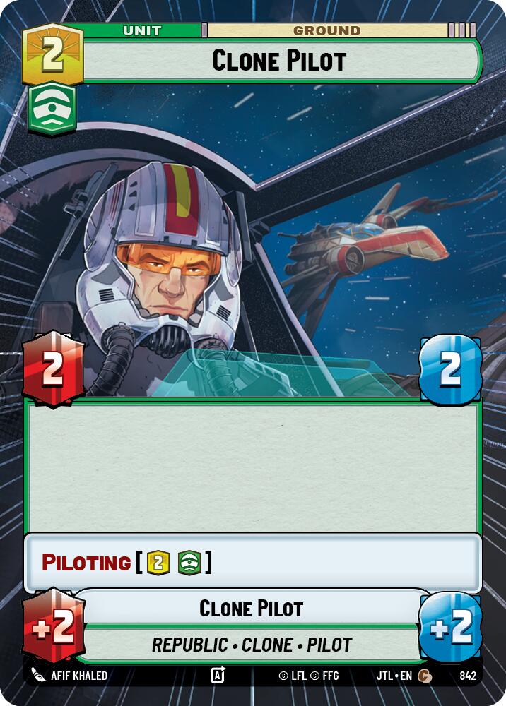 Clone Pilot (842) (Hyperspace Foil) (842) [Jump to Lightspeed]