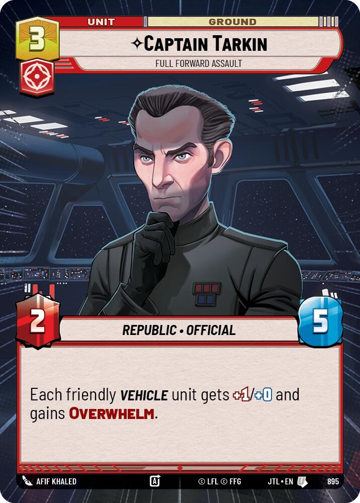 Captain Tarkin - Full Forward Assault (895) (Hyperspace Foil) (895) [Jump to Lightspeed]