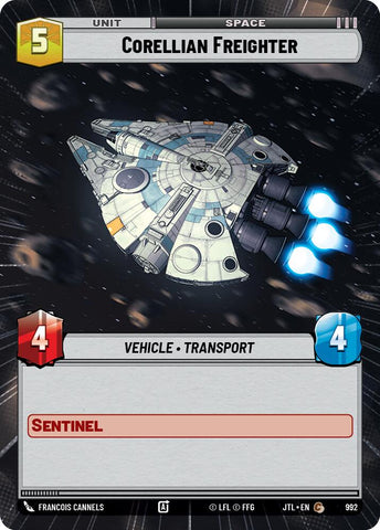 Corellian Freighter (992) (Hyperspace Foil) (992) [Jump to Lightspeed]