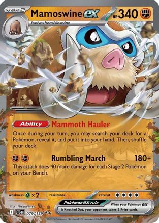 Mamoswine ex - 079/159 [SV09 Journey Together] - Holofoil