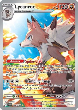 Lycanroc - 166/159 [SV09 Journey Together] - Holofoil