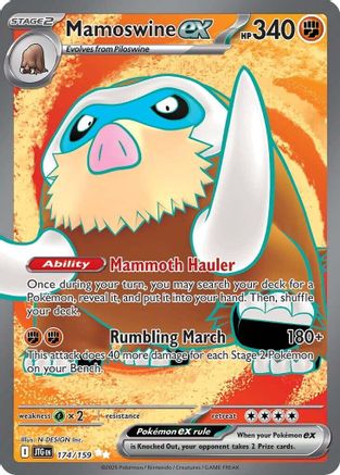 Mamoswine ex - 174/159 [SV09 Journey Together] - Holofoil