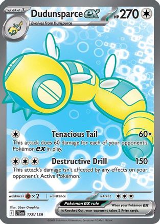 Dudunsparce ex - 178/159 [SV09 Journey Together] - Holofoil
