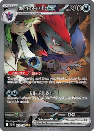 N's Zoroark ex - 185/159 [SV09 Journey Together] - Holofoil