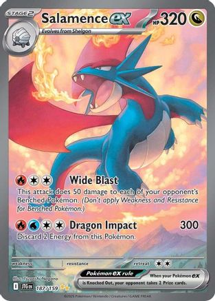 Salamence ex - 187/159 [SV09 Journey Together] - Holofoil