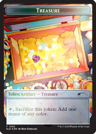 Treasure Token (1432) (Rainbow Foil) [Secret Lair Drop Series] Foil